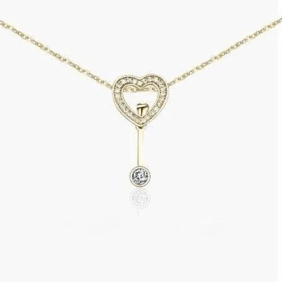 2/$40 ElegantāHeartāDropāNecklace - Picture 1 of 4